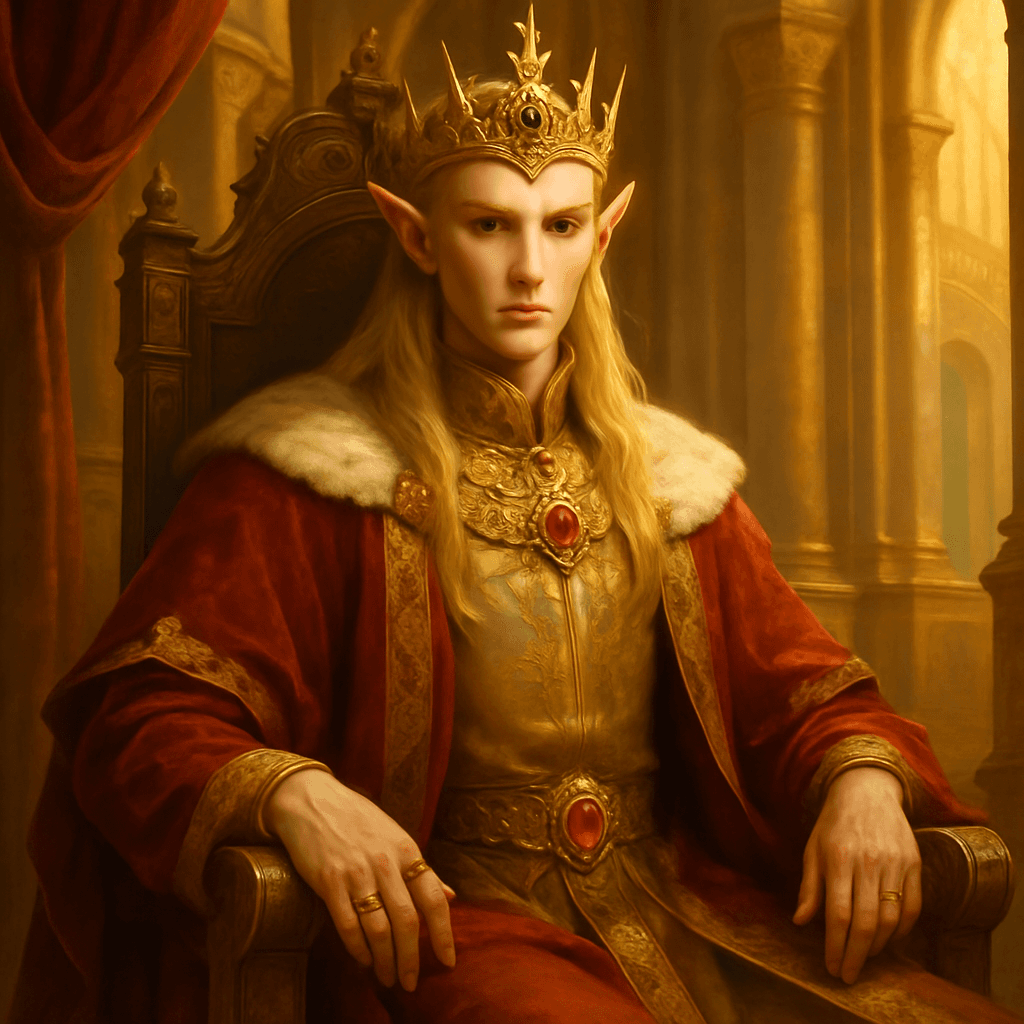 High elf noble character design for fantasy stories